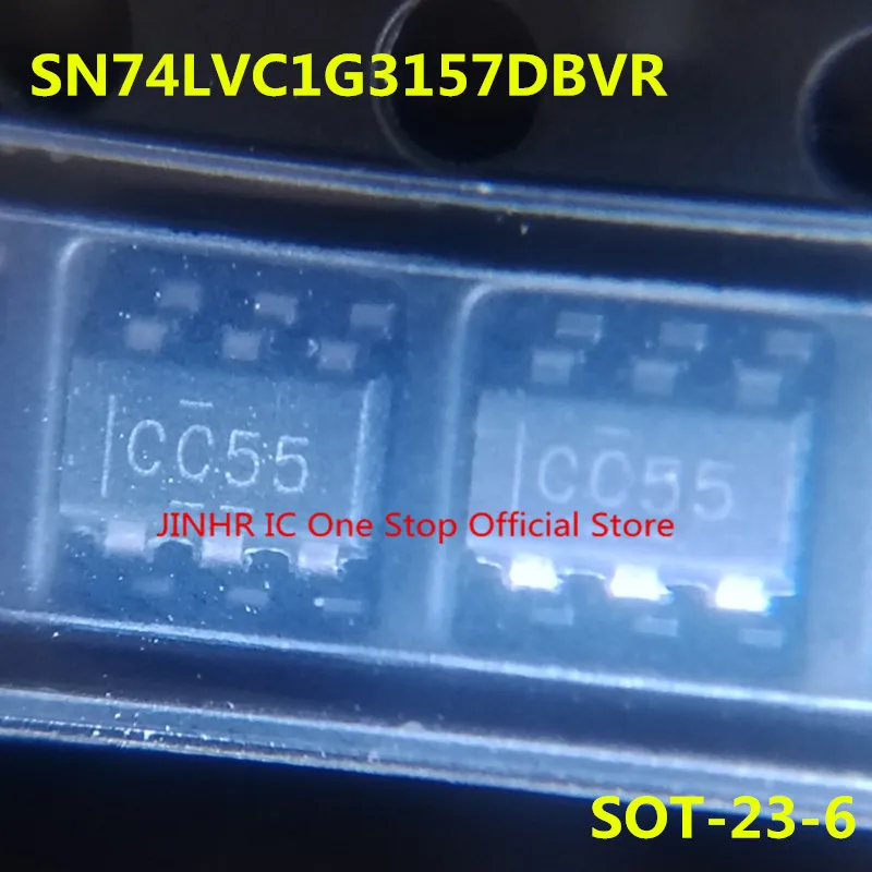 New, 50PCS SN74LVC1G3157 SN74LVC1G3157DBVR SOT23-6, Single pole dual throw (SPDT) analog switch