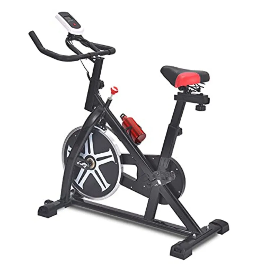

Indoor Cycling Bike Stationary with Mount Comfortable Seat Cushion for Home Workout Training Sleek Design Silent Operation Comp