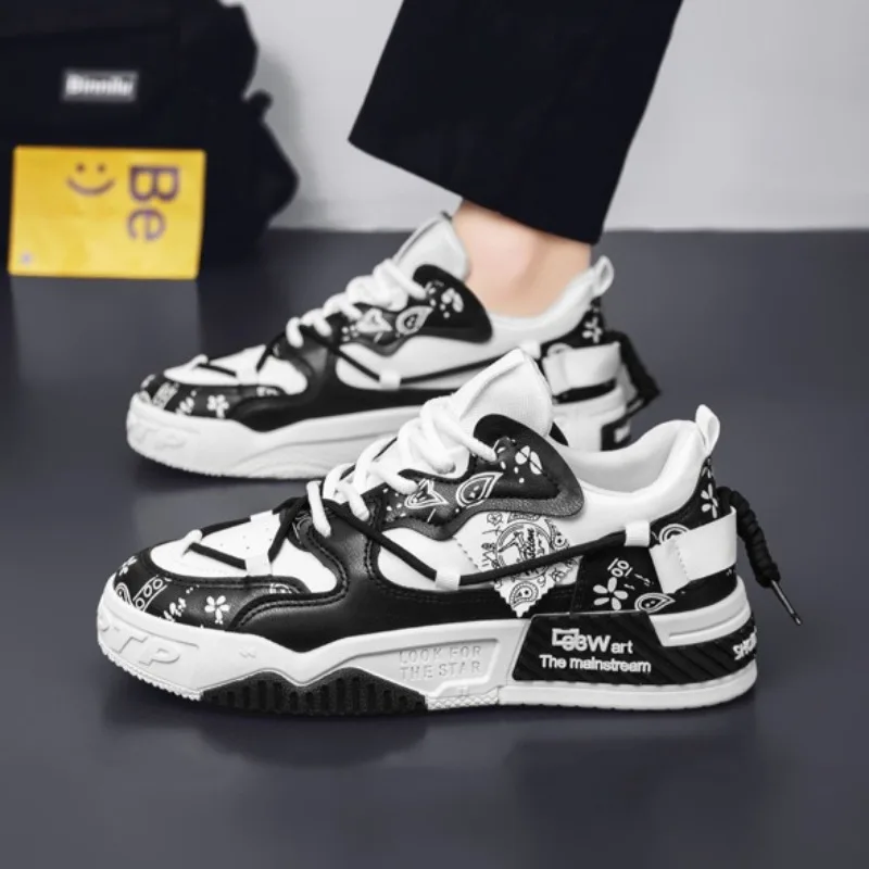 Men's Shoes 2026 New Sports Shoes Fashion Skate Sneakers, Thick Platform Shoes, Hip Hop Street Trendy Casual Footwear for Youth