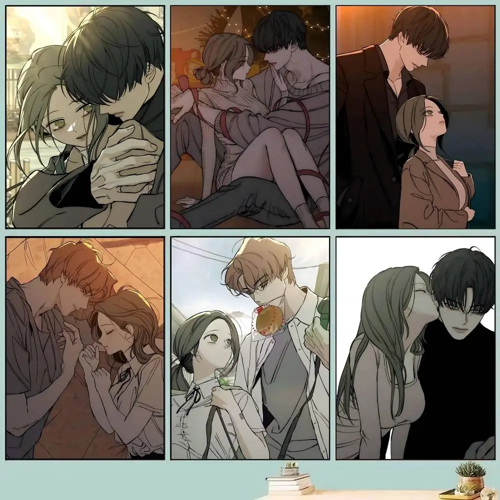 Anime T-Tears On A Withered Flower Manga Posters Self Adhesive Waterproof Ideal For Living Room Bedroom Bar Decoration
