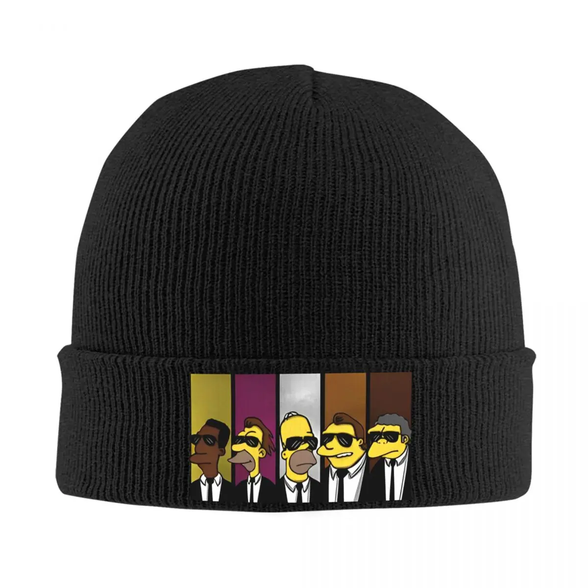 The S-simpsons Cartoon Logo Beanie Hats Hip Hop Knitting Hat Autumn Winter Hippie Caps Pattern Elastic Bonnet Hats