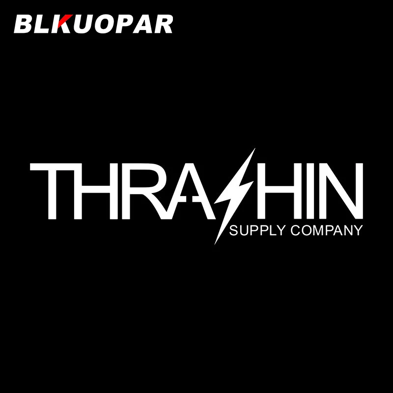 BLKUOPAR Thrashin Supply OG Logo Car Stickers Waterproof Holographic Occlusion Scratch Laser Decal Car Windshield Decoration - Image 3