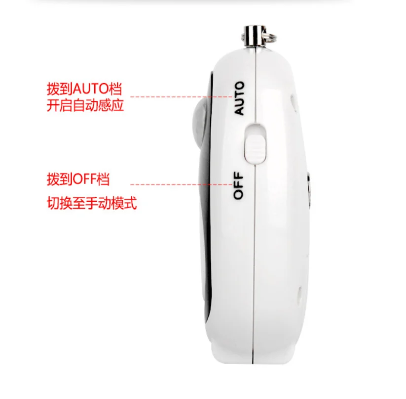 Womens Safety Security Alarm Self Denfense Keychain Multifunctional Infrared Sensor Worker 125dB Warning ABS Back Magnet