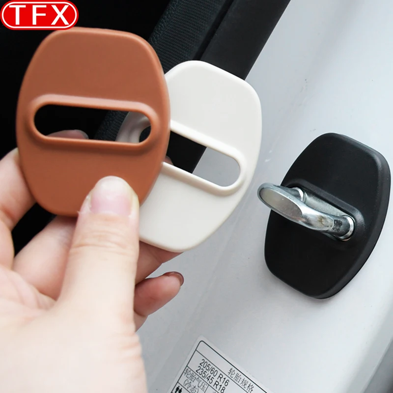 For MG4 2023 MG MULAN EV Car Styling Door Lock Protective Cover ABS Decorations Stickers Auto Interior Accessories