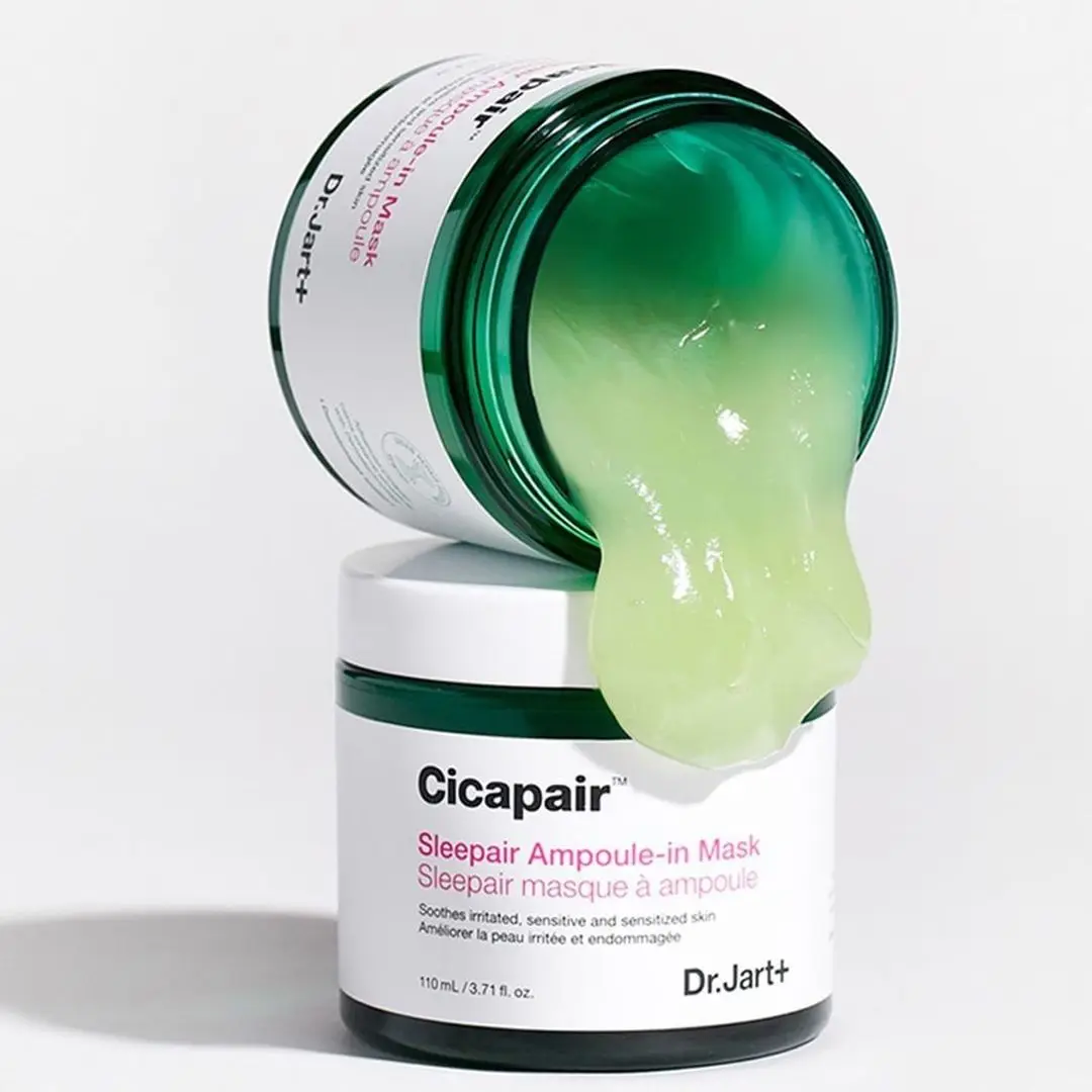 Dr. JART +-Cicapar Sleepair Ampoule-In Mask, Essence hydratante pour le visage, Blanchissant, Anti-déformable, Soins pour la peau, Cosmétiques coréens, 110ml