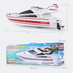 Toys Heng Long 2.4G RC High-Speed Racing Boat Wireless Control Luxury Yacht Ship Motor ESC Painted Finished Model Boys Gifts