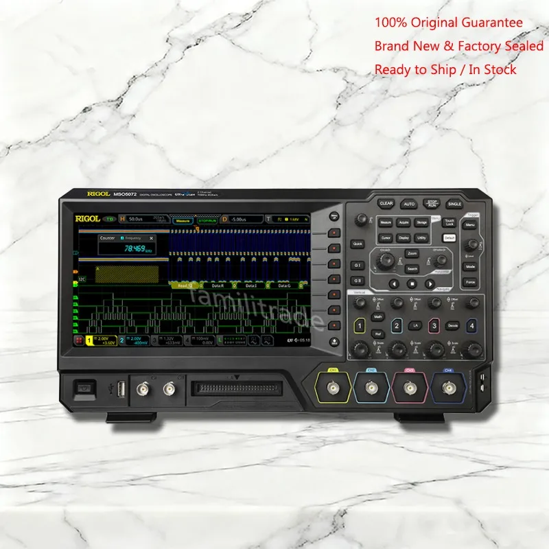 1PC NEW RIGOL MSO5072 In Stock Mixed Signal Oscilloscope MSO5000 Series 2CH 70MHz 8GSa/s Touch Screen Original Box
