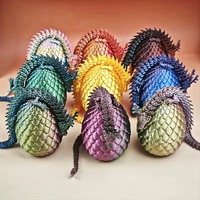 3D Mini Chinese Dragon Surprise Egg Movable Joint Tabletop Decoration Collectible Gifts And Toys Home Dragon Articulated