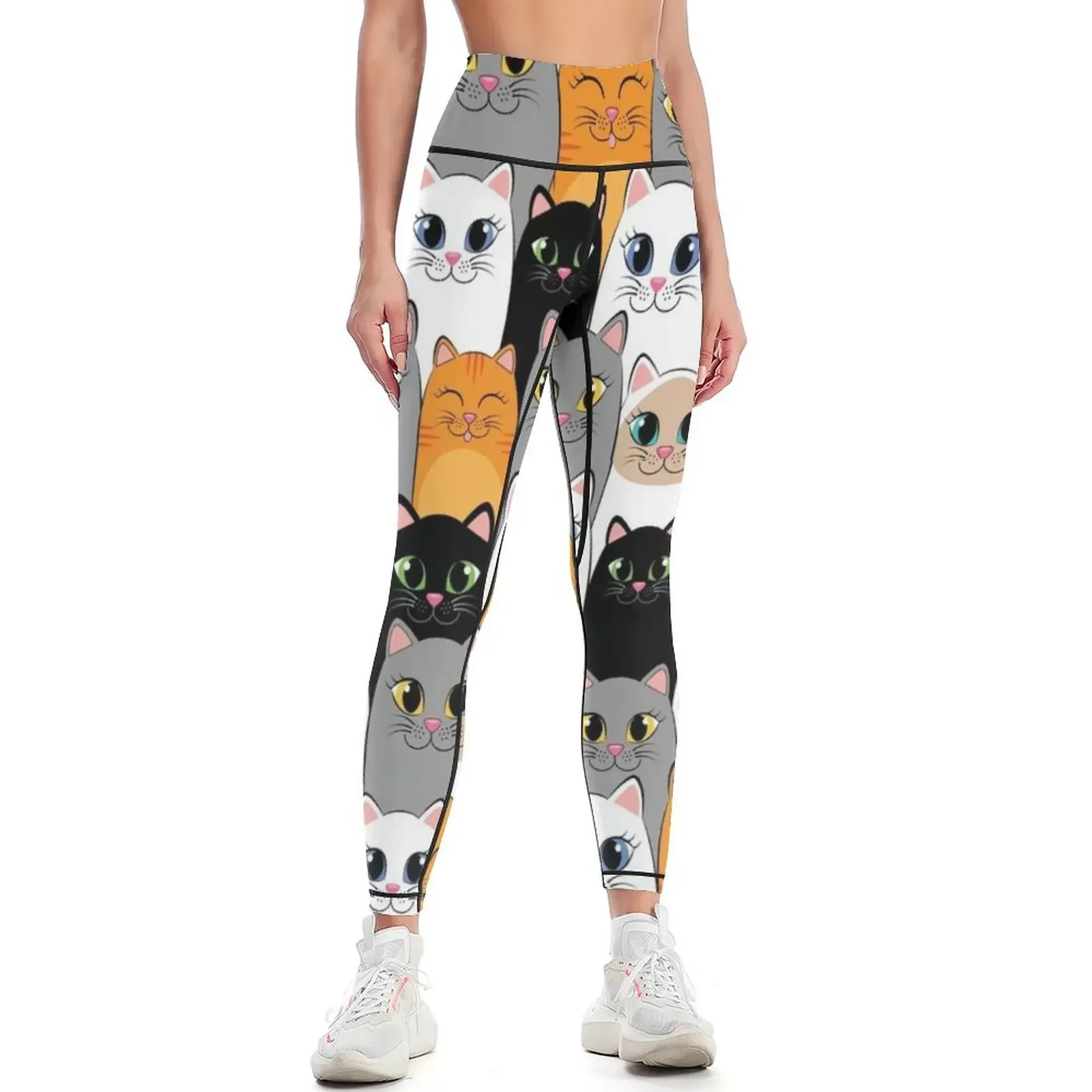 

SMILING CATS Leggings legging push up Women's gym Jogger pants Womens Leggings