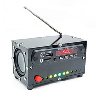 FM Radio Diy Electronic Parts bluetooth Audio Production Kit Multifunctional with Level Indicator Support TF Card/USB Flash