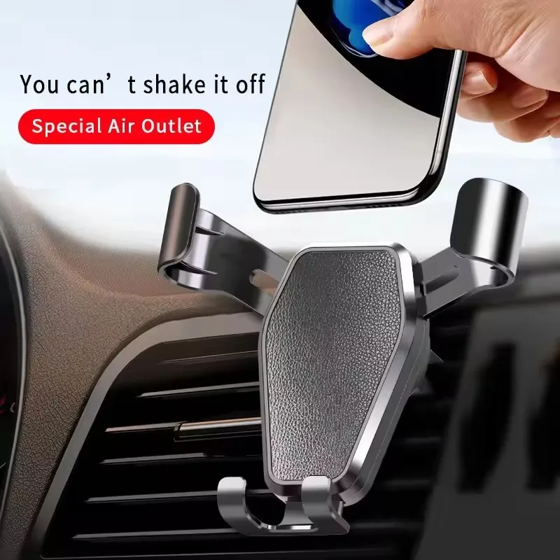 1PC Universal Car Mobile Phone Bracket Automatic Multifunctional Car Air Outlet Gravity Navigation Kickstand SmartPhone Holder