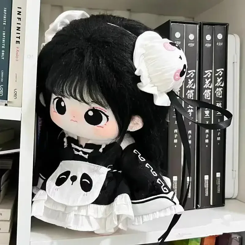 Anime Panda Kitchen Brother and Sister Costume Clothes For Plush 20cm Doll Toy Cosplay Cute Props Xmas Gift