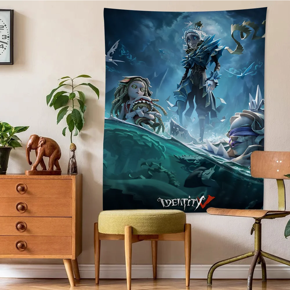 Horror Game I-Identity V DIY Wall Tapestry Hanging Tarot Hippie Wall Rugs Dorm Home Decor