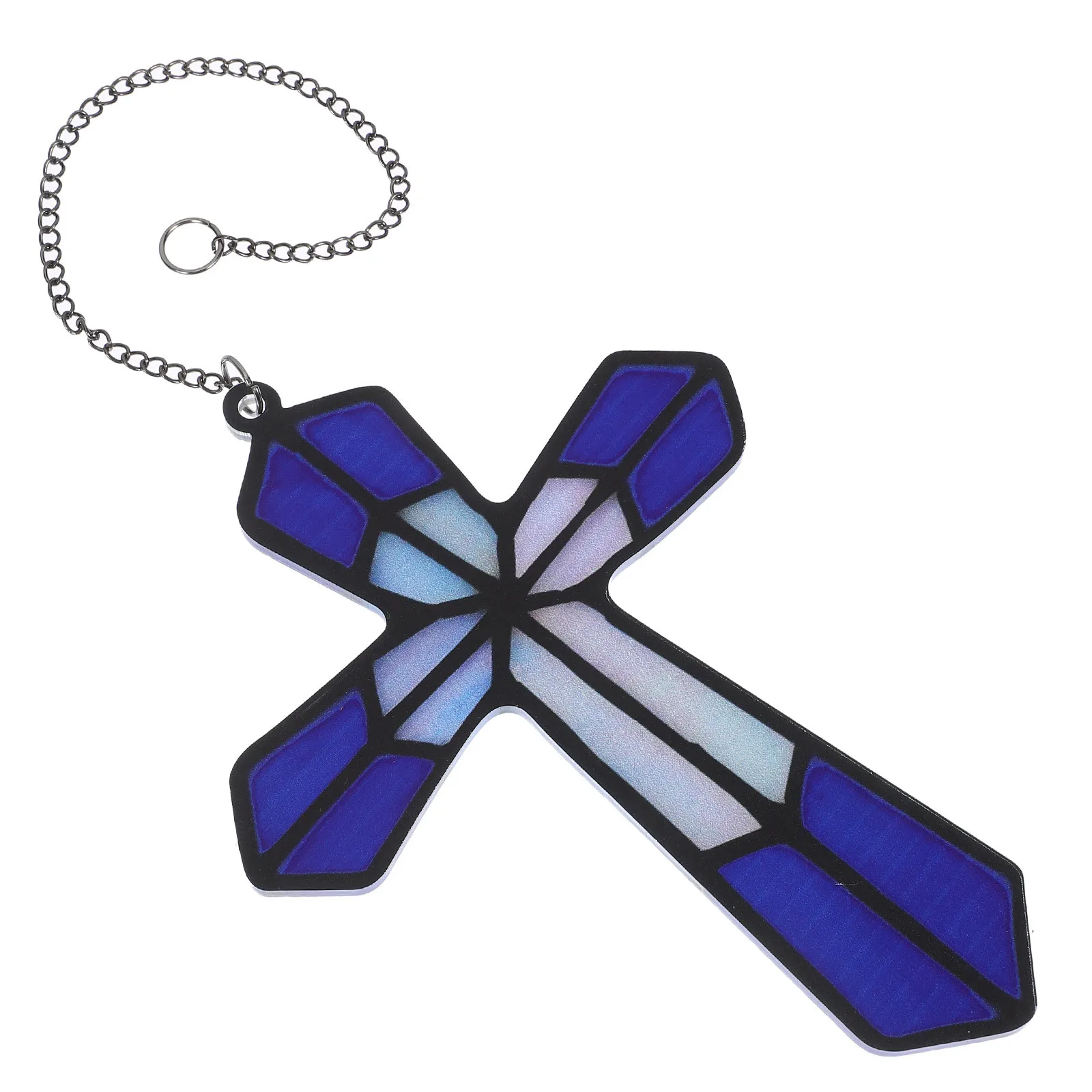 

Acrylic Cross Hanging Decor Wall Window Home Religious Ornament for Living Room Bedroom Door Porch Garage Kitchen Cabinet Study