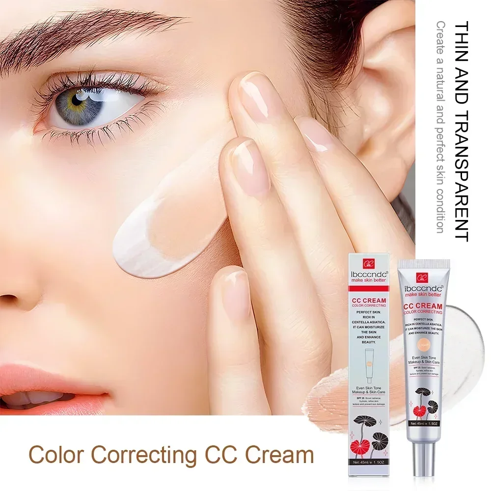 Centella Color Correcting CC Cream Concealer Moisturizing Waterproof Anti-sweat Lasting Before Concealer Women Skin Makeup