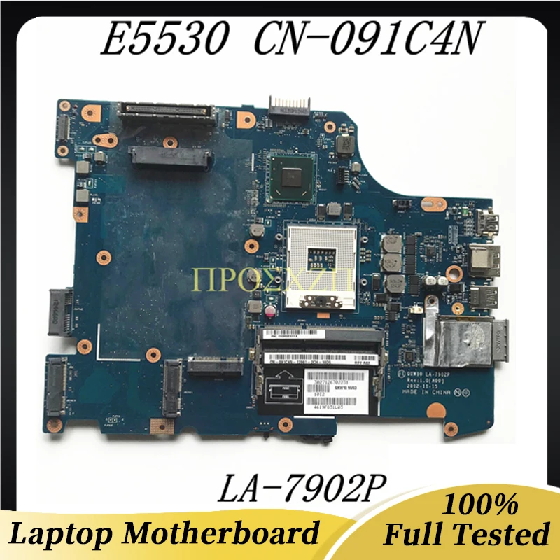 

CN-091C4N 091C4N 91C4N High Quality Mainboard For DELL E5530 Laptop Motherboard QXW10 LA-7902P With SLJ8C HM77 100% Fully Tested