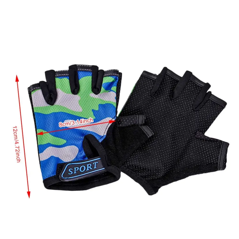 Cycling Gloves Half Finger Bicycle Gloves High Elastic Non-slip Bike Gloves  Children\'s Bike Gloves Riding Equipment