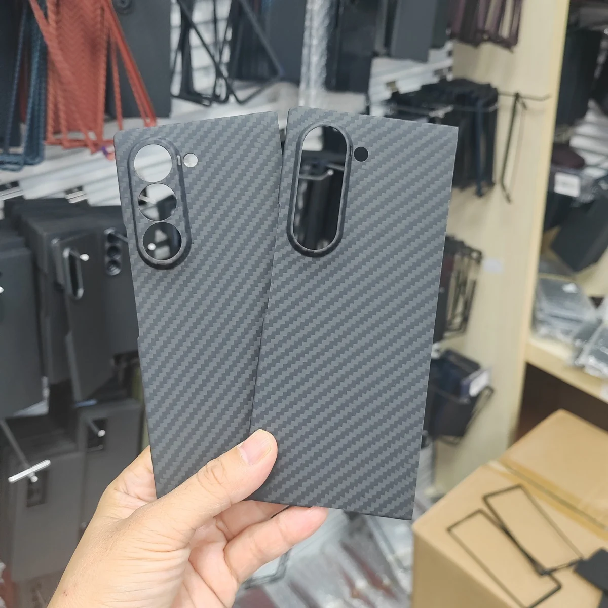 1500D Real Carbon Fiber Case For Samsung Galaxy Z Fold 6 Ultra-Thin Anti-fall Aramid Fiber Phone Cover For Galaxy Z Fold 6 Case