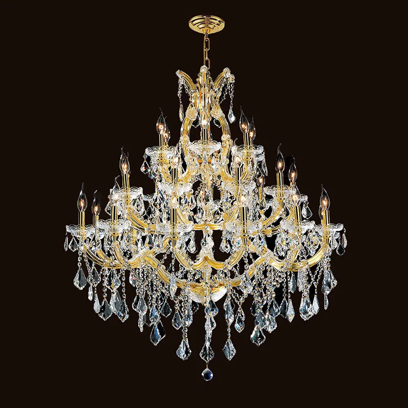 

Crystal chandelier for living room luxury Gold hanging lamp Modern Cristal Lustre Stair Ceiling lamp pendant lamp