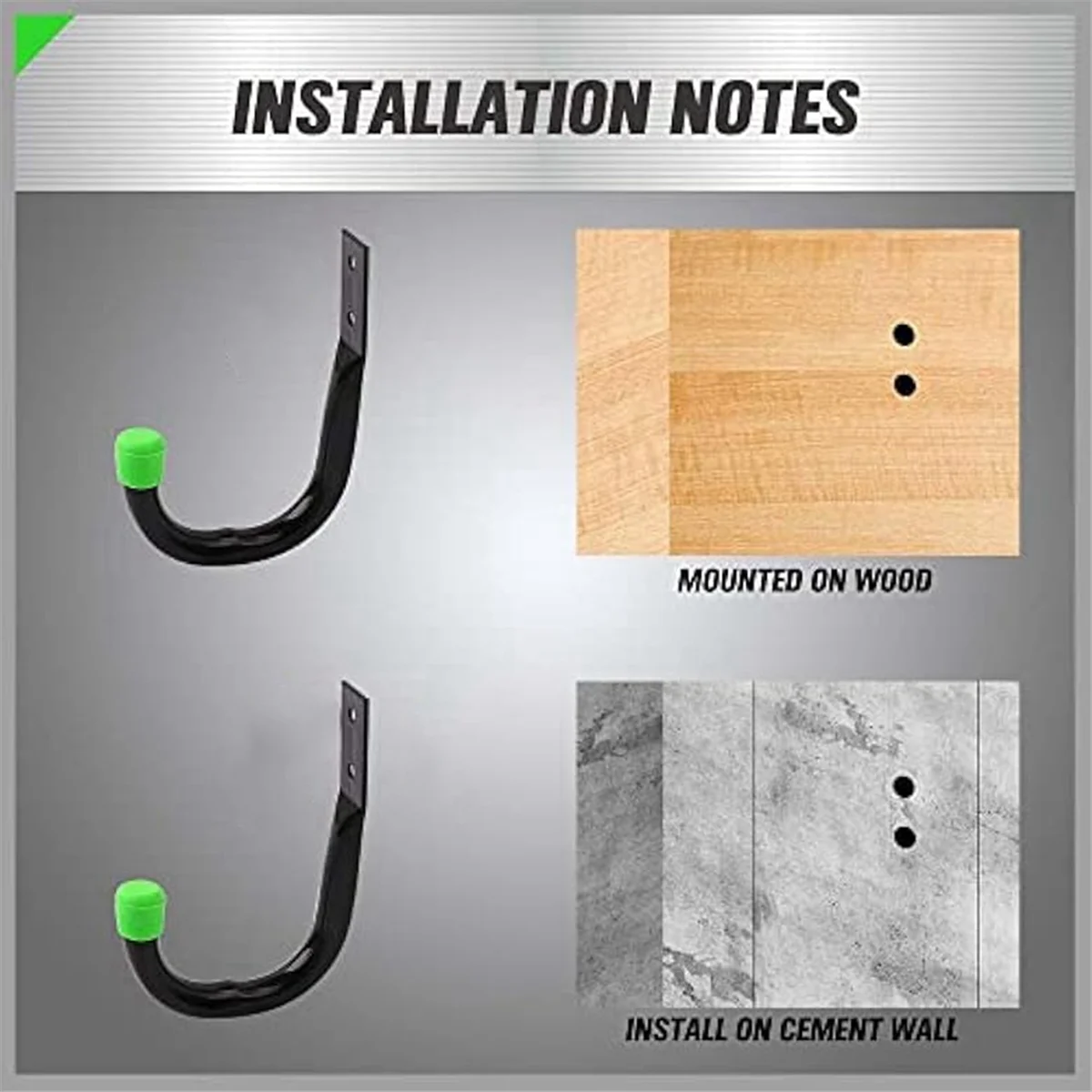 

AA98 12pcs Heavy Duty Garage Storage Utility Hooks, Utility Hooks for Garage Wall,Bike Hooks for Garage Wall