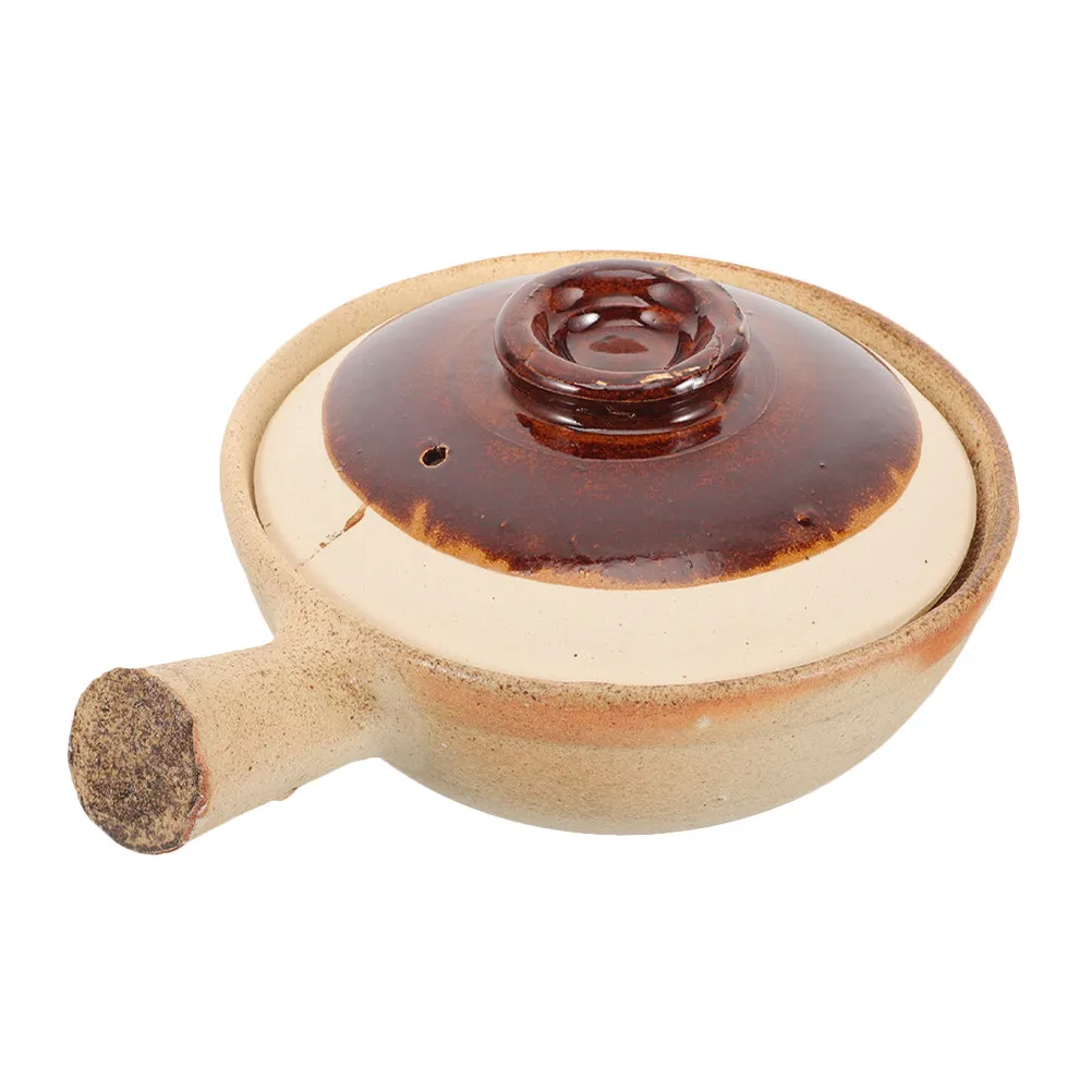 Ceramic Stew Pot for Home Restaurant Cooking Soup Oatmeal Rice Noodles Bibimbap Even Heat Distribution Easy Clean Insulated