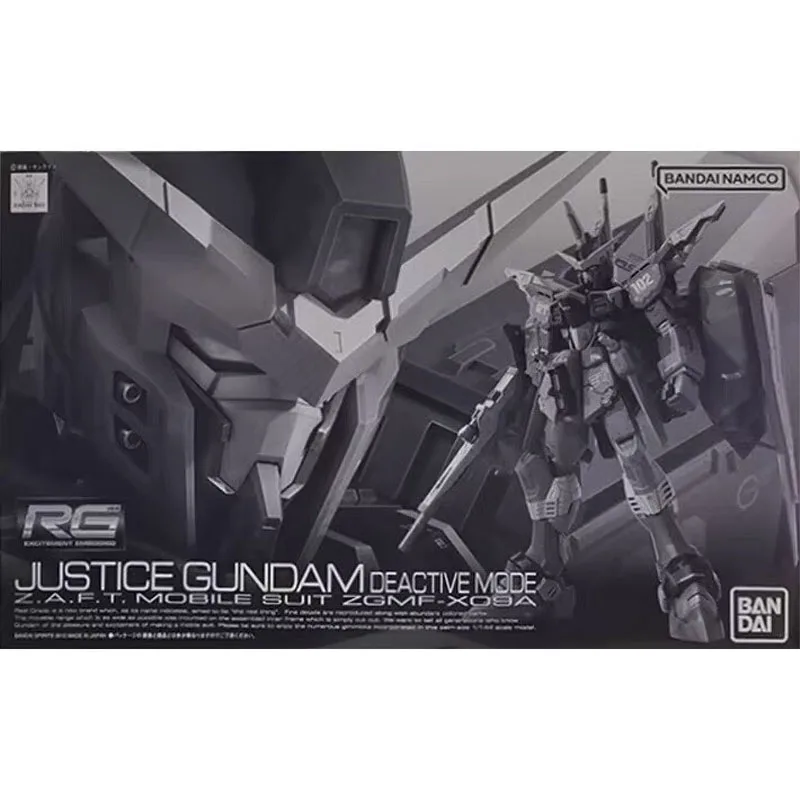 

Bandai PB Limited RG 1/144 ZGMF-X09A Justice Gundam Unactivated Mode Gundam Anime Character Assembly Set Collector's Gift