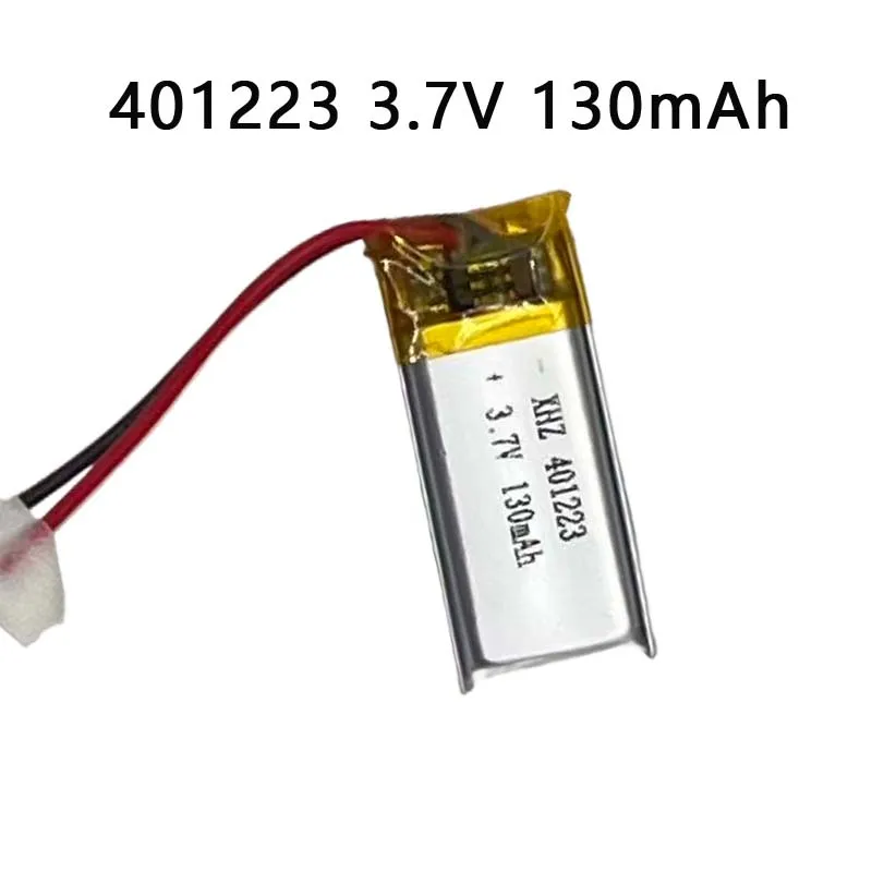 1-20 SZTUK 401223 3.7V Pełna bateria zamienna 130mAh Li-Polymer do głośników Bluetooth Xiaomi Mi Band 5 Band5 Watch 2-Wire — zdjęcie produktu 2