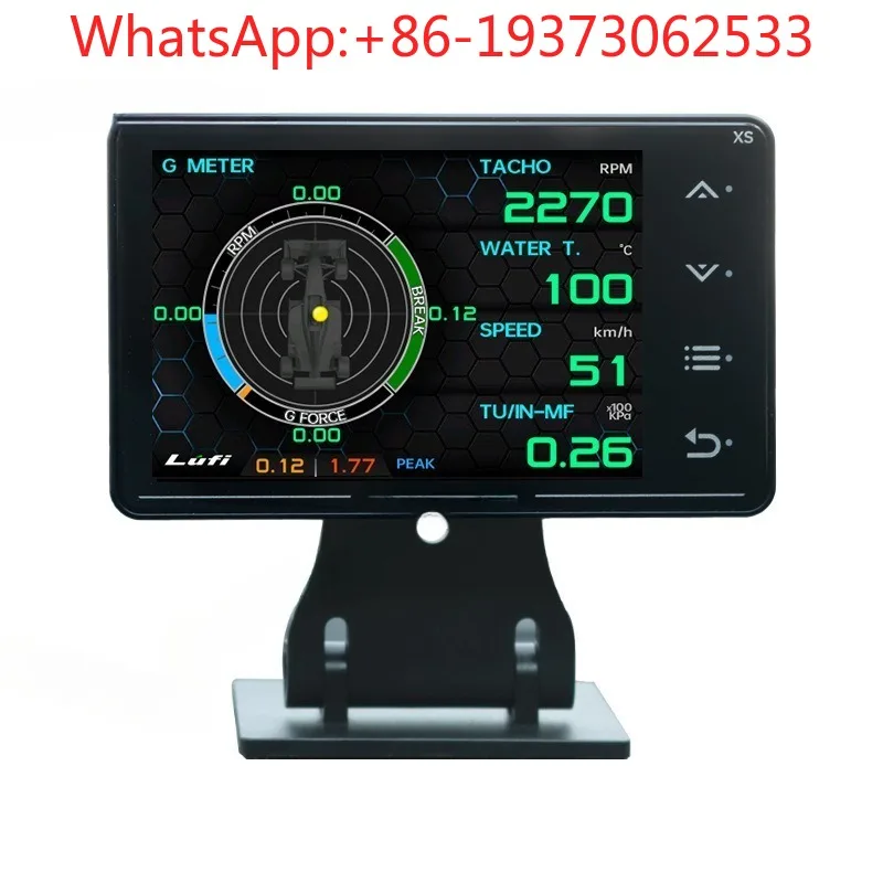 Automobile Instrument OBD2 + GPS Multi-function LCD Meter, Turbine Speed G-value Gyro