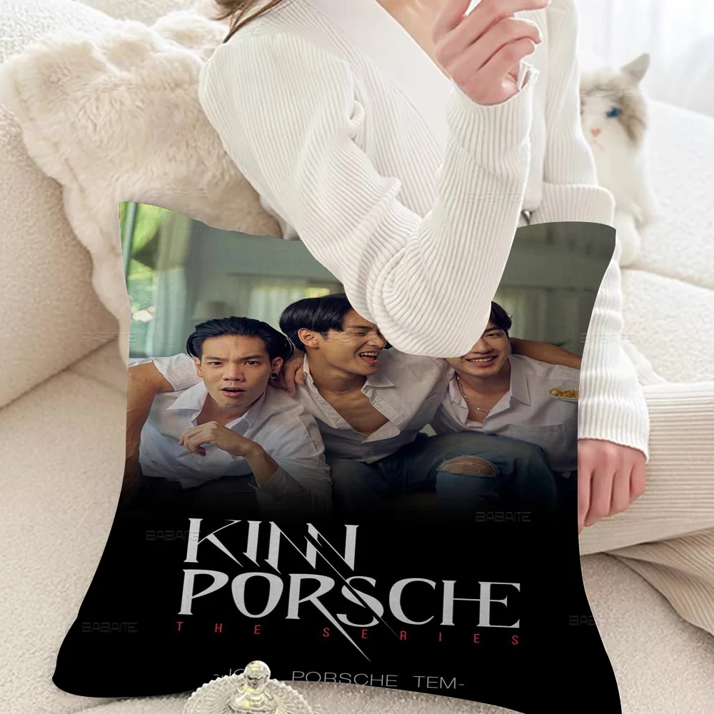 KinnPorsche The Series Movie Pillow Cover Design Cushion Cover Decor Holiday Decorati