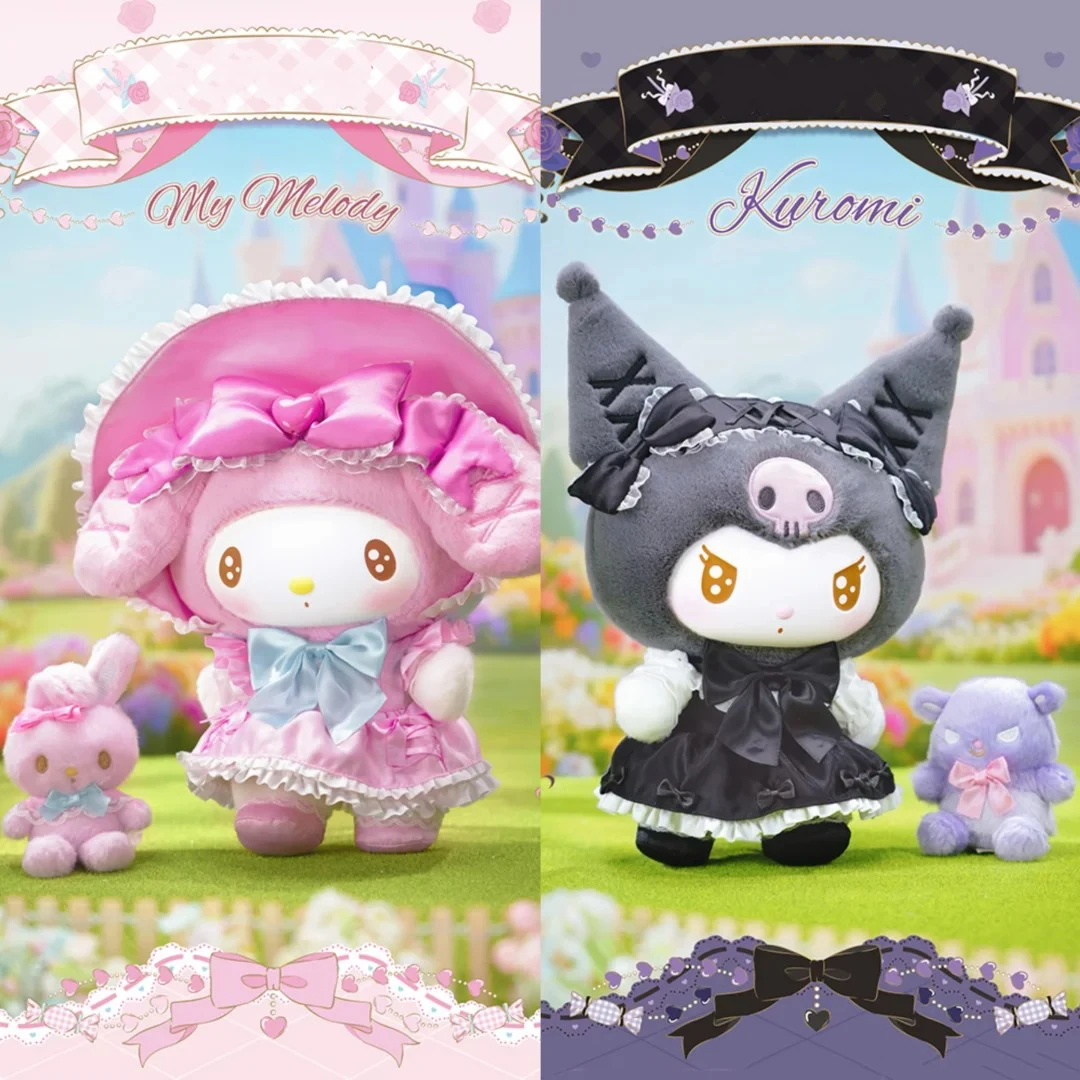 Подлинная кукла Kuromi My Melody Sweet Fairy Tale Series, милое украшение для рабочего стола, подарки на день рождения, дизайнерские игрушки Подлинная кукла Kuromi My Melody Sweet Fairy Tale Series, милое украшение для рабочего стола, подарки на день рождения, дизайнерские игрушки