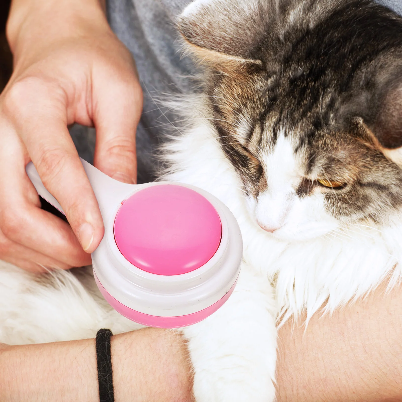 

Pet Comb ABS Stainless Steel Needle Comfortable Grooming Brush Portable Reusable Kitten Ergonomic H Durable Household Pet
