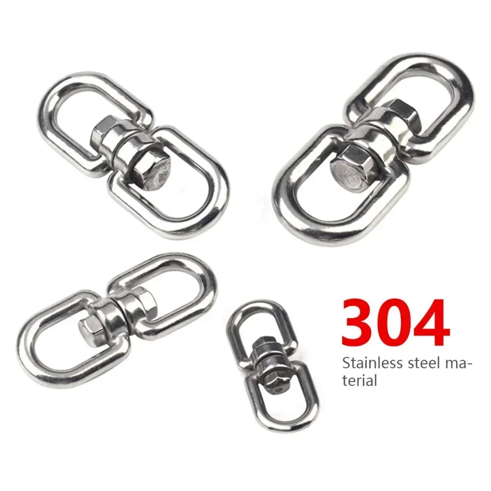 304 Stainless Steel Eye To Eye Anchor Swivel 4mm 5mm 6mm 8mm 10mm Heavy Duty Stainless Steel Marine Anchor Chain Swivel