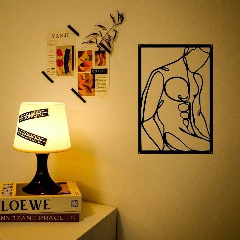 

Modern Metal Wall Art Minimalist Decor for Bedroom Living Room