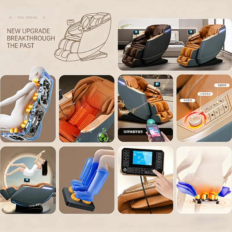2025 Japanese Smart Foot Massage Chair Full Body 8d  Folding Portable 8D Zero Gravity Cheap Luxury With Head Massage for Sale