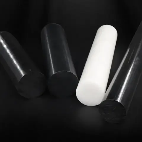 1Pcs 500mm Acetal Delrin POM Rod Black White Nylon Plastic Round Bar Shaft Engineering Plastic Solid Rod Stock CNC Machining