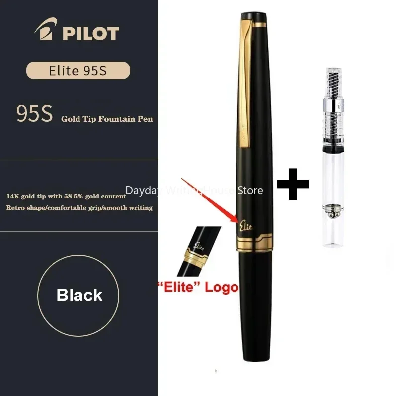 Pluma de oro Original Japan Pilot Elite 95s de 14k, punta EF/F/M