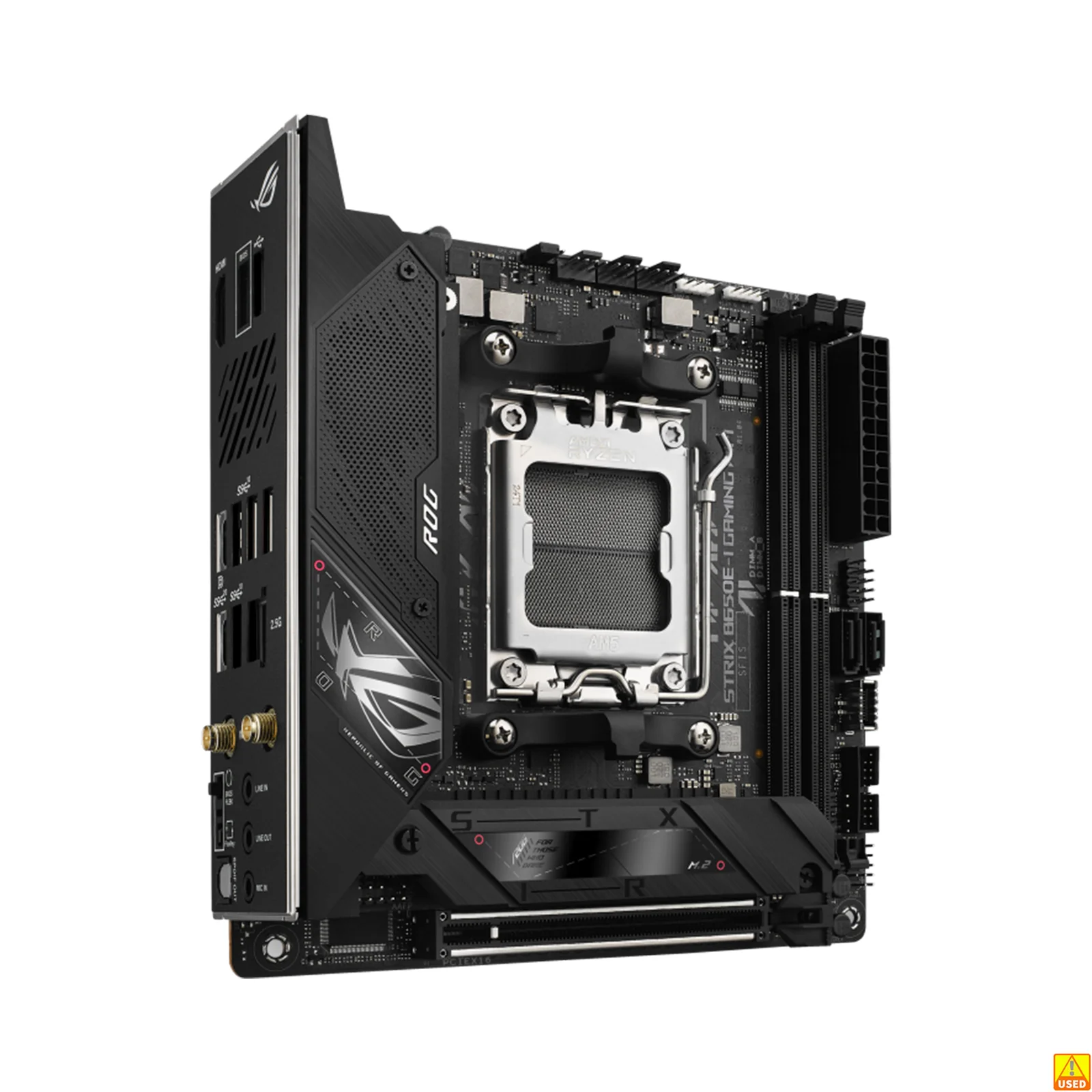 Bild 3: ASUS ROG STRIX B650E-I GAMING WIFI Motherboard Sockel AM5 CPU DDR5 8000+(OC) Speicher Chipsatz B650 micro Mini-ITX Mainboard