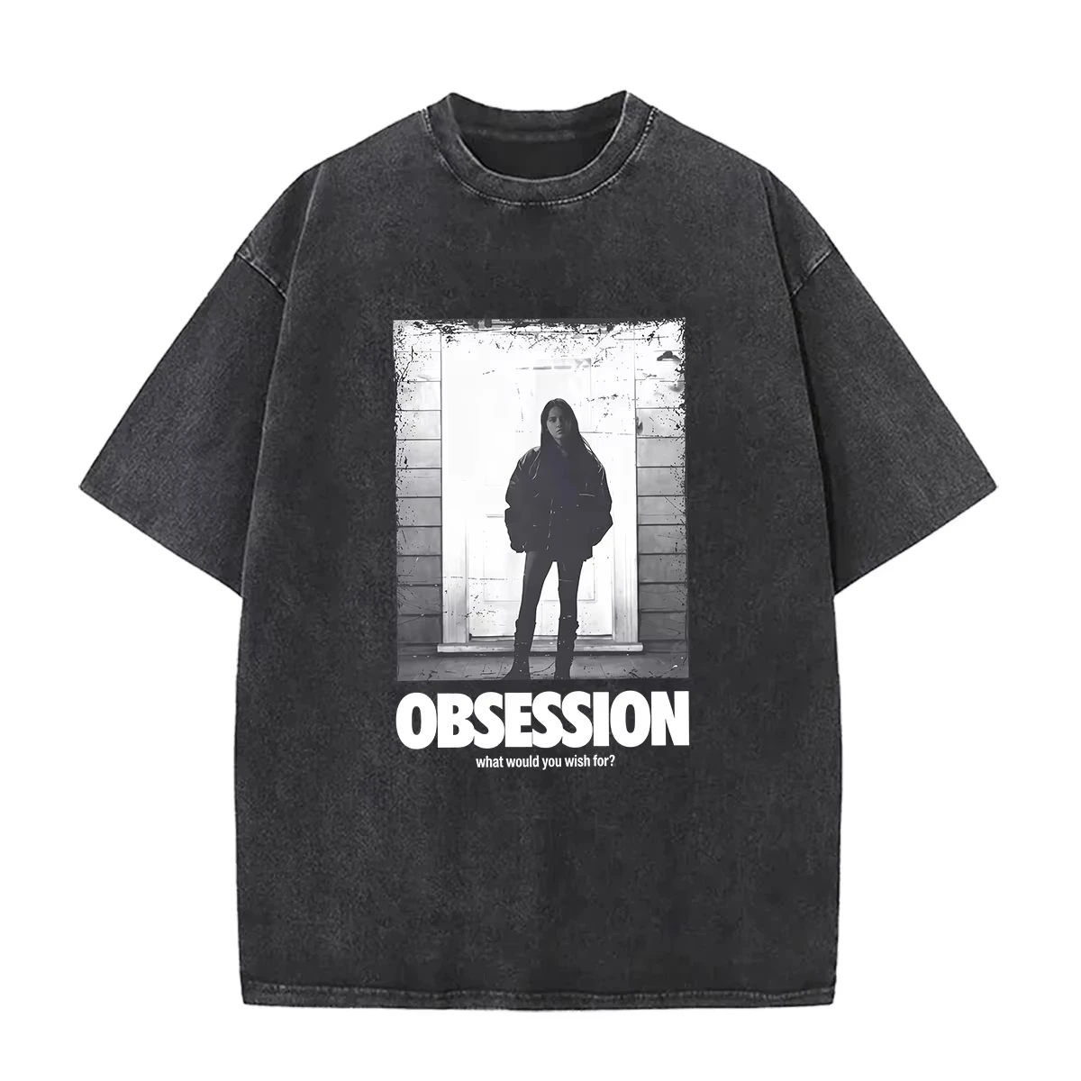 Obsession What Would You Wish for Manga Graphic Print T-shirt Women Men O-neck Cotton Loose Casual Oversized Top Summer New Tee