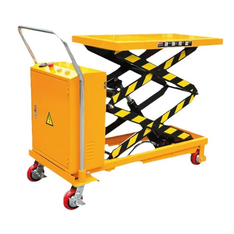 

DPS800 mobile electric platform 800kg liter 1.5m electric lift car scissor platform car