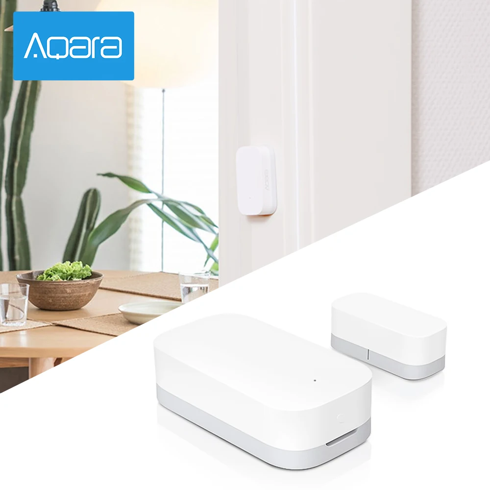 Aqara sensore finestra porta Zigbee connessione Wireless Smart Mini sensore porta funziona con APP HomeKit Mi Home per Xiaomi Smart Home