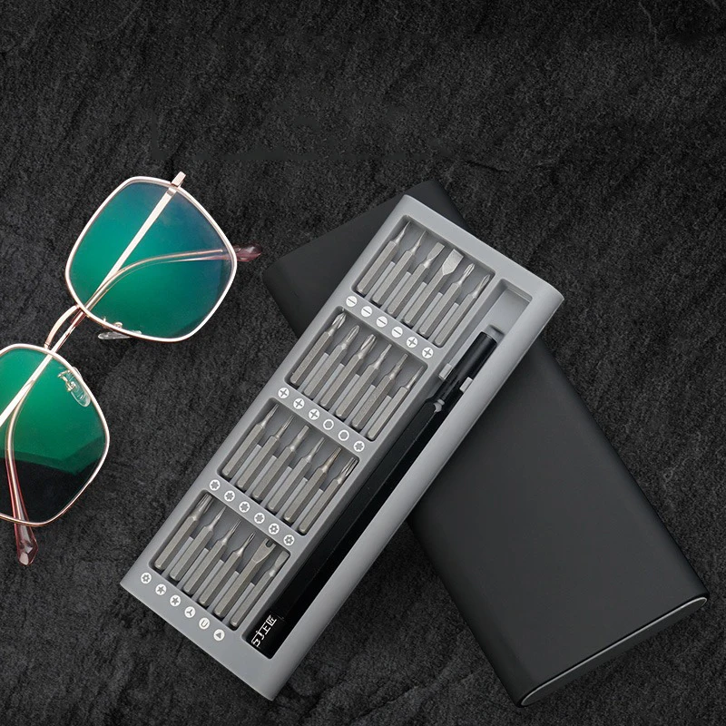 

25 PCS Screwdriver Set Multifunctional Notebook Mobile Phone Dust Cleaning and Repair Tool Triangular Plum Blossom
