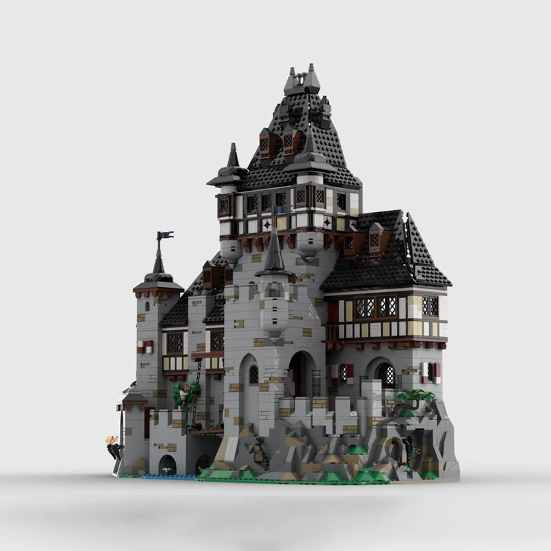 Das MOC-Bauspielzeug-Mittelalterschloss-Modellset ist ein kreatives Montagespielzeug, das ein herausforderndes Weihnachtsgeschenk bietet, das für alle geeignet ist