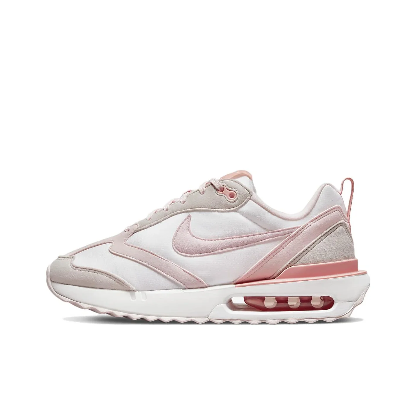 Nike Air Max Dawn Cushioning Abrasion Resistant Low top Casual Shoes Women's Gray Pink DR7875-100