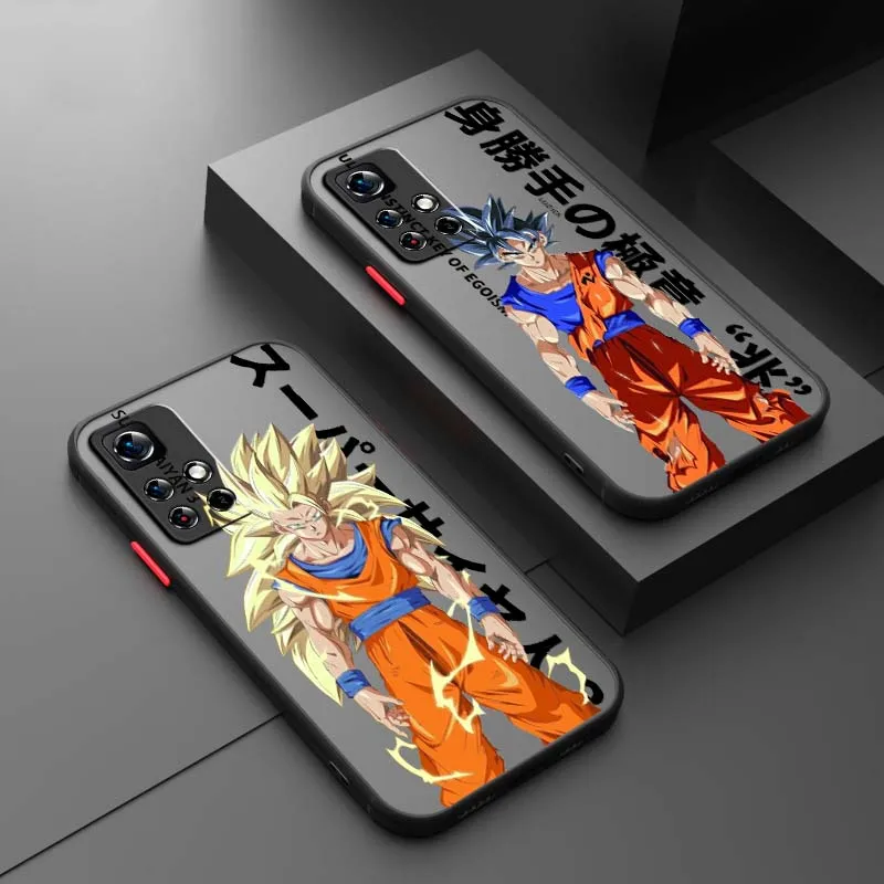 

Comics D-Dragones Retro B-Balls For Xiaomi Redmi Note 14 13R 13 12 11 12T 11S 11E 11T Pro Plus Frosted Translucent Phone Case