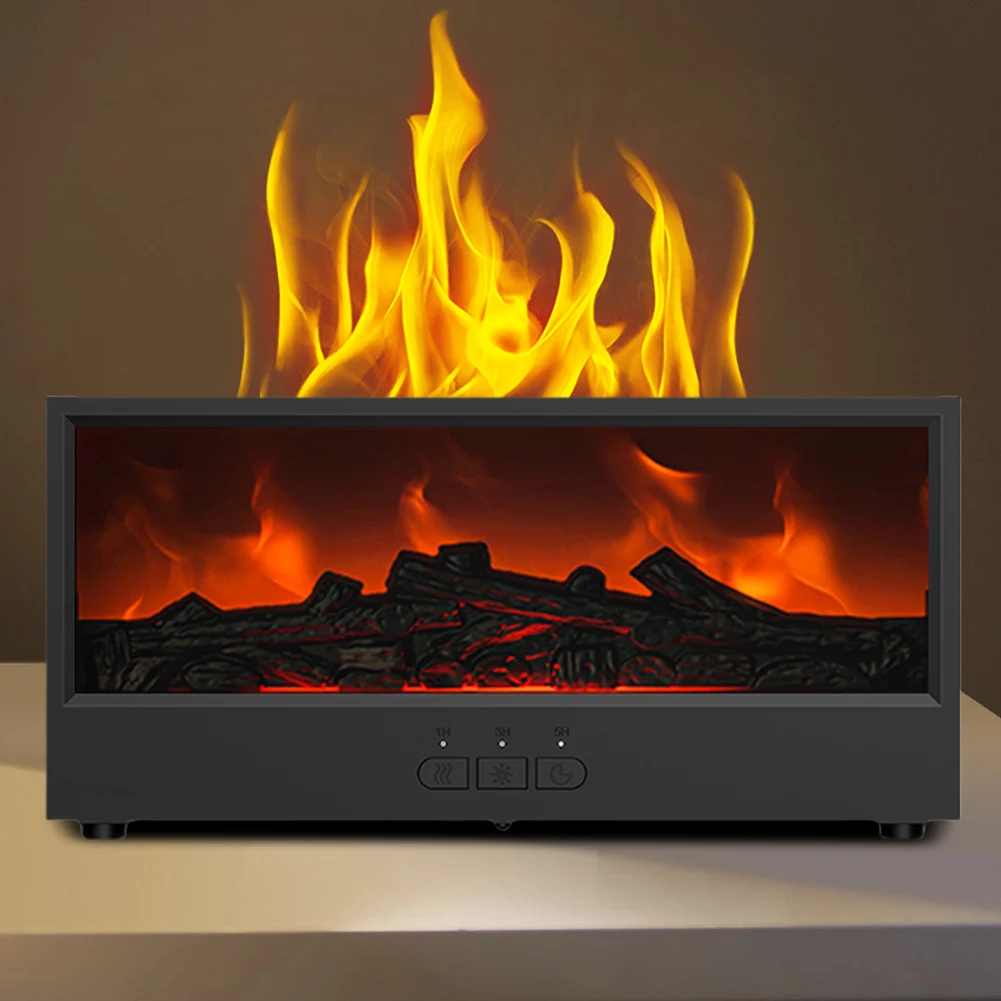 

Диффузор для ароматерапии с эффектом динамического пламени, таймером и автоматическим отключением, имитирующий огонь, для дома, комнаты, офиса