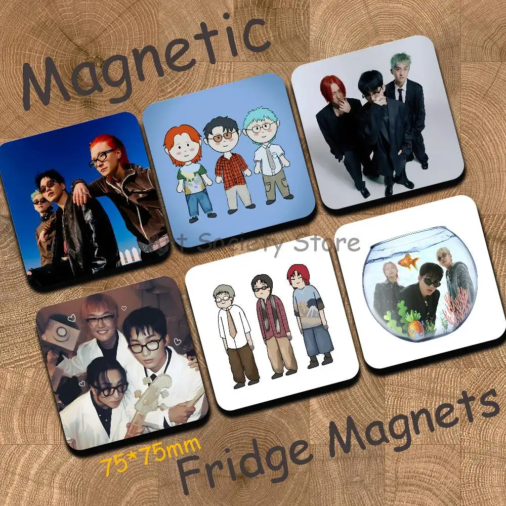 Band W-Wave To Earth Cute Cartoon Anime Refrigerator Magnets Soft Magnetic Heat Transfer Refrigerator Magnets Gift