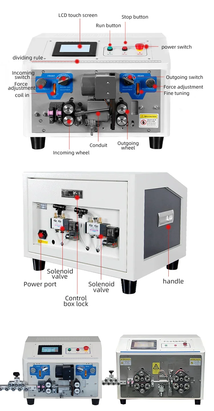 Automatic Wire Insulation Wire jacket Remover Multi Core Automatic Cutting Stripping Cable Wire Machine