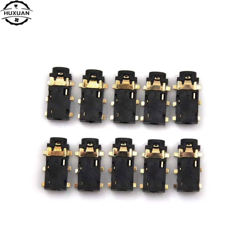 10pcs/lot NEW 2.5mm Female Audio Connector 6 Pin SMT SMD Stereo Headphone Jack Socket PJ-242 Wholesale