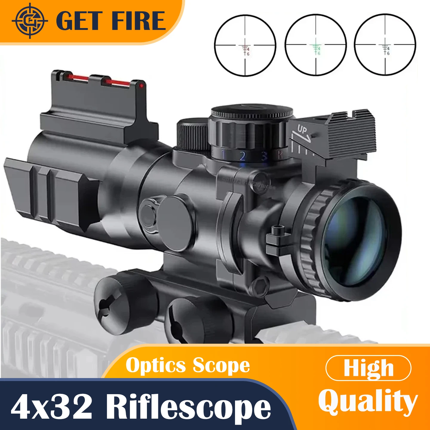 4X32 Riflescope 20M…