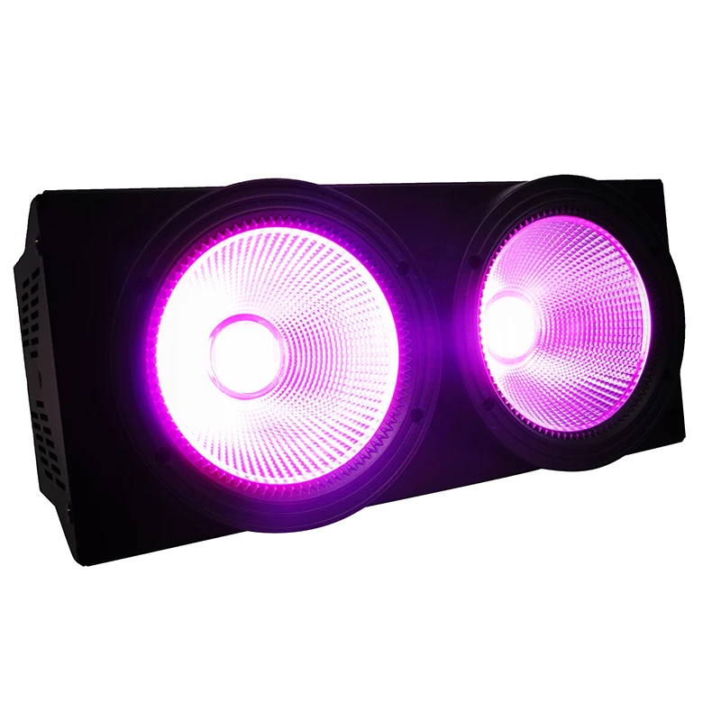 SHEHDS 1/2Eyes 200W COB Lighting Cool Warm White/RGBW+UV 6 in 1 For Dj Booth Market Disco Church Theater Concert